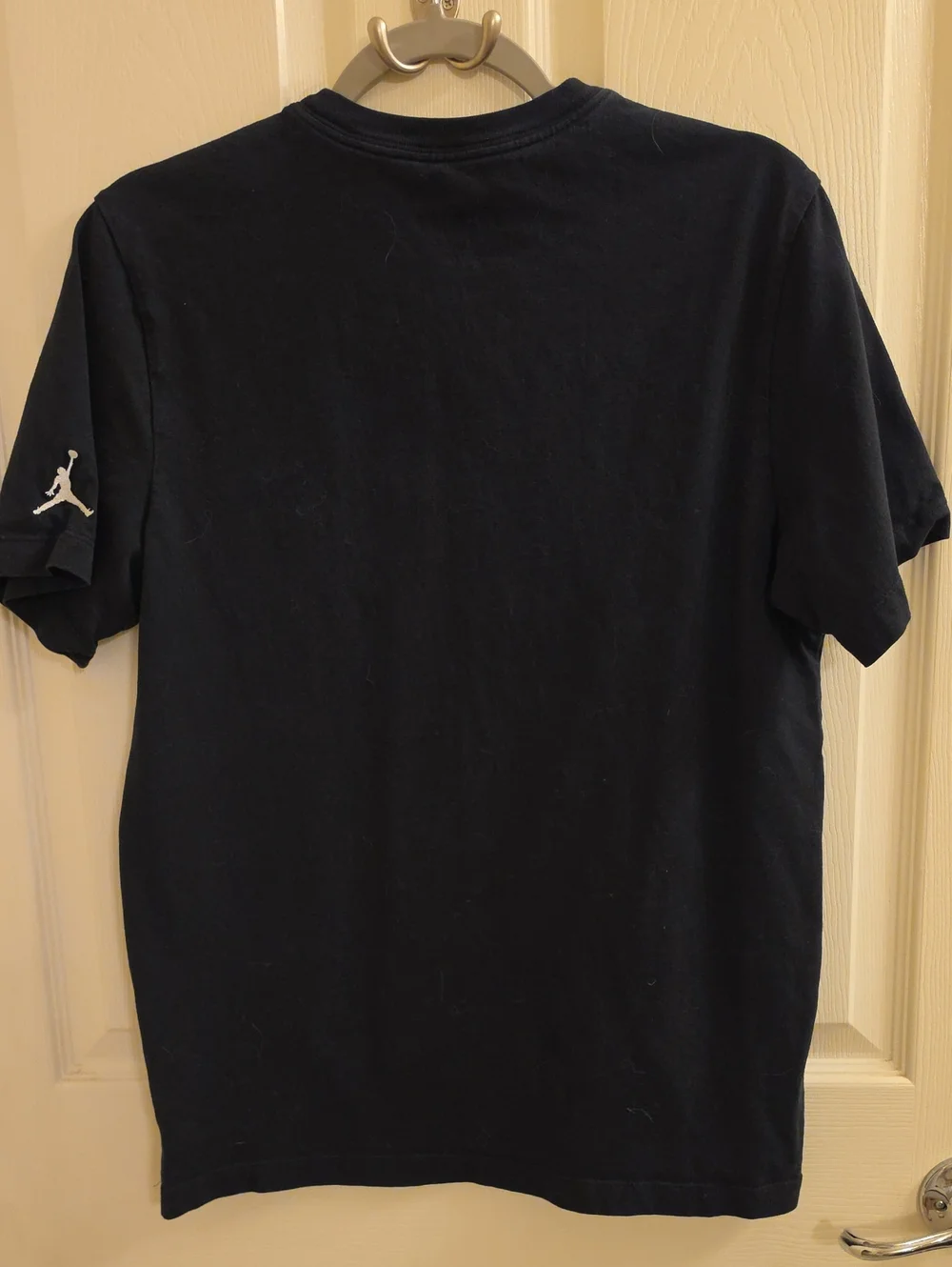Jordan Black Short Sleeve Tee with Centered White Logo